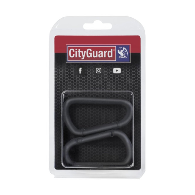 Set van 2 zwarte karabijnhaken - City Guard