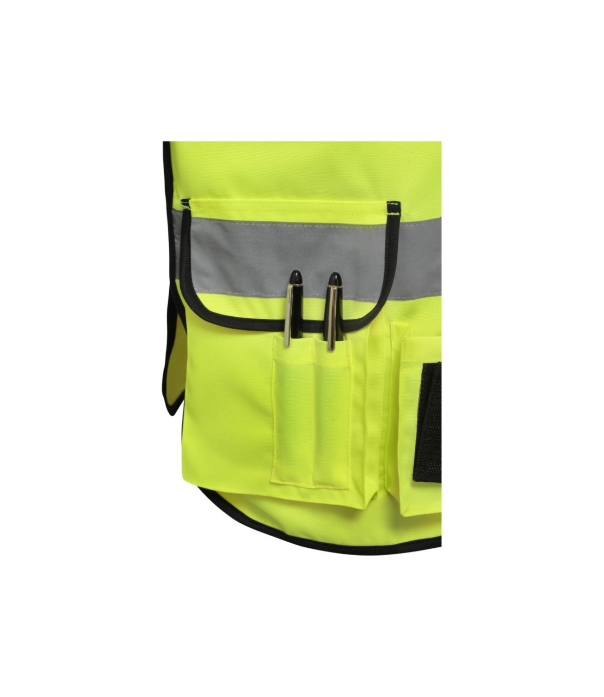 Gilet de s curit   multipoche jaune City Guard 