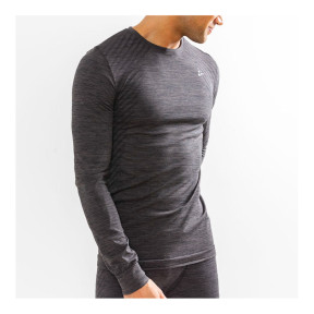 FUSEKNIT COMFORT RN LS M BLACK MELANG