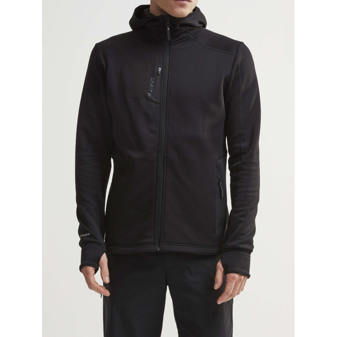 Veste à capuche polartec Noir Craft Tactical