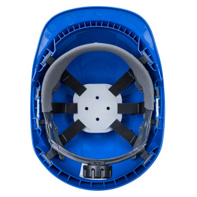 Casque endurance de chantier avec visière Bleu Royal - Portwest