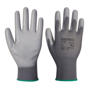 A120 - Nylon-Handschuhe mit grauer PU-Beschichtung - Portwest
