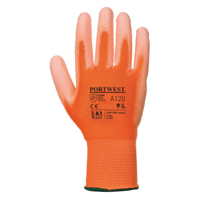 A120 - Gants Nylon enduits PU Orange - Portwest