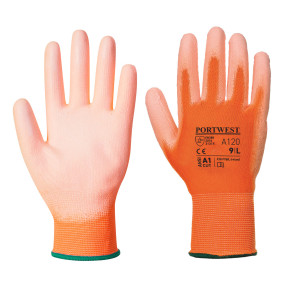 A120 - Nylon handschoenen met PU coating Oranje - Portwest