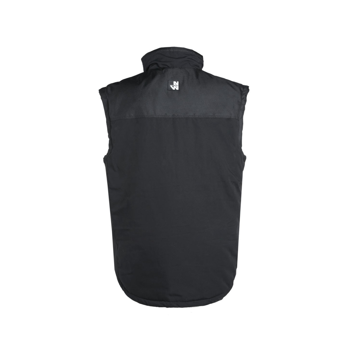 GILET SANS MANCHE MATELASSE TEDDY NOIR ET JAUNE FLUO - North Ways Taille L 89106986