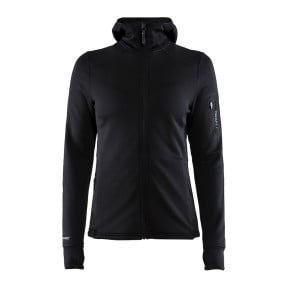 Chaqueta con capucha polartec negra para mujer - Craft Tactical