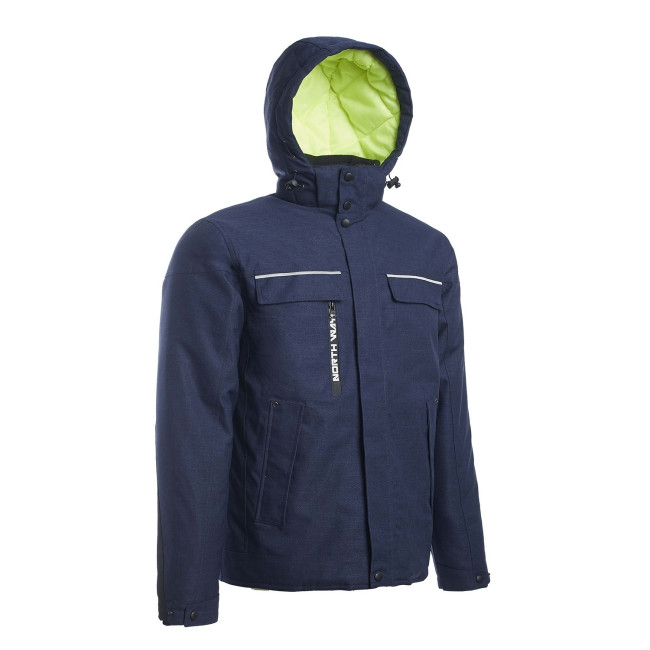 WASSERDICHTE DAUNENJACKE GAROU NAVY - North Ways