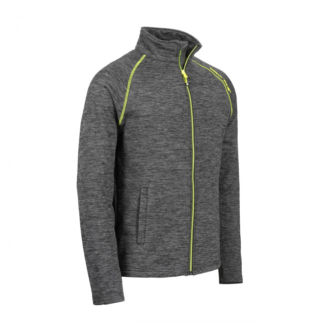 RITSVEST LENNY GRIJS GEMÊLEERD EN FLUOR GEEL - North Ways