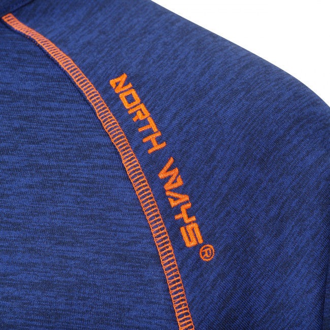 GILET ZIPPE LENNY MARINE ET ORANGE FLUO - North Ways
