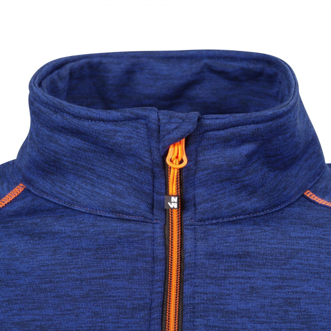 VEST MET RITS LENNY MARINEBLAUW EN FLUOR ORANJE - North Ways