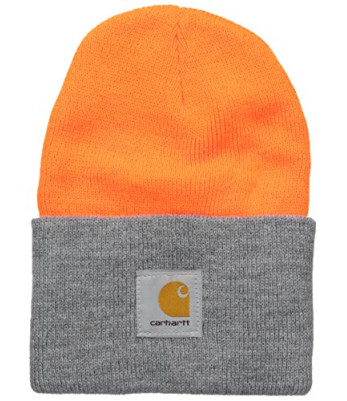 Bonnet Watch Hat A18 Orange et Gris - Carhartt