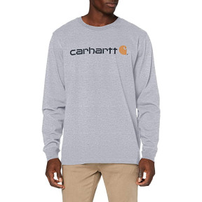 Tee-Shirt Core Logo manches longues 104107 Heather Grey - Carhartt
