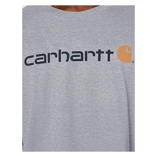 Tee-Shirt Core Logo manches longues 104107 Heather Grey - Carhartt