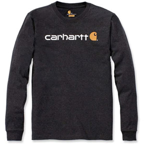 Koszulka Core Logo z długimi rękawami 104107 Czarna - Carhartt