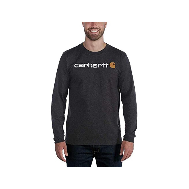 Tee-Shirt Core Logo manches longues 104107 Noir - Carhartt