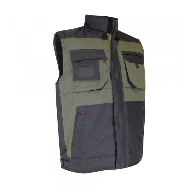 Bodywarmer Typ Landschaftsgärtner Khaki/Nachtgrau - SERPE - LMA