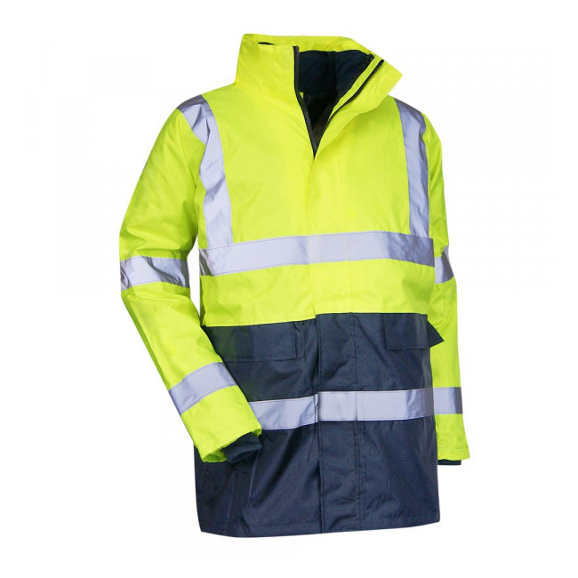 4in1 Hochsichtbarkeits-Parka Neongelb/Navy - PREVENTION - LMA