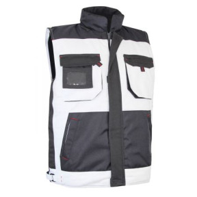 Bodywarmer Typ Maler zweifarbig Weiß/Nachtgrau - PERCHE - LMA