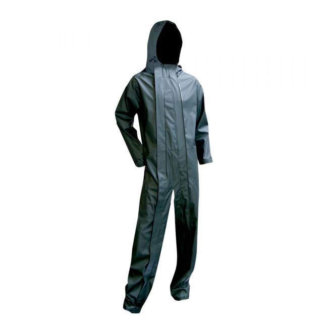 Combinaison de travail 2 zips de pluie Kaki Foncé - METEORE - LMA