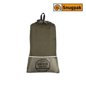 Duży ręcznik podróżny 120x125 cm Zielony Oliwkowy - Snugpak