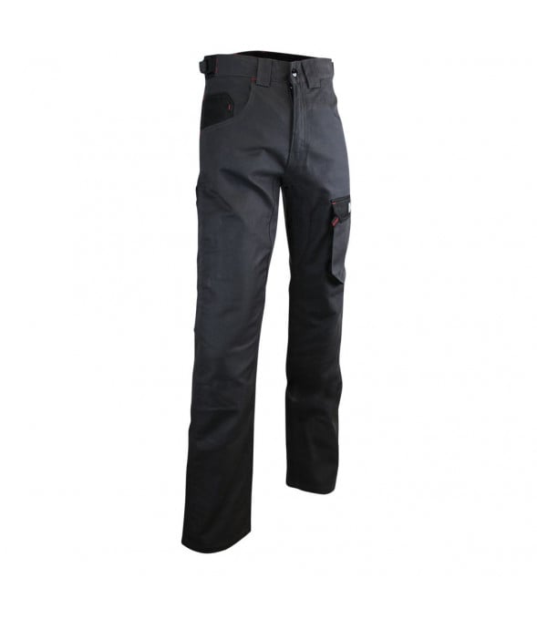 Pantalon de Travail Bicolore Gris/Noir 