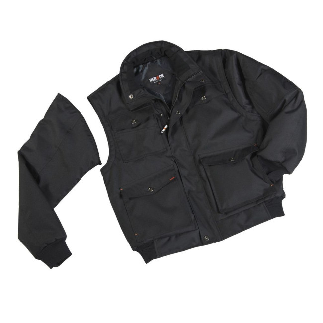 Veste de travail manches amovibles Balder Noir - Herock