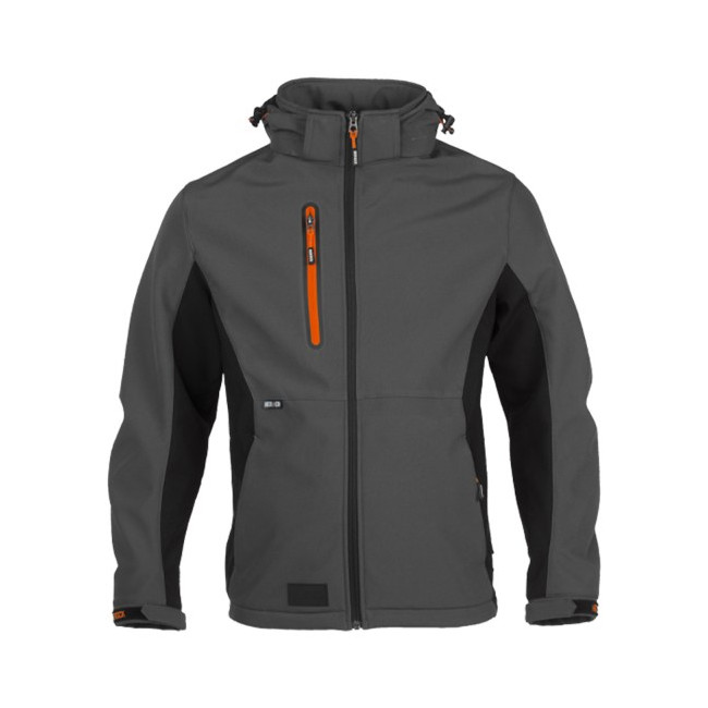 Softshell z kapturem TRYSTAN Antracyt/Czarny - Herock