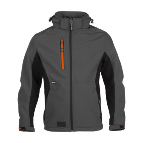 Softshell z kapturem TRYSTAN Antracyt/Czarny - Herock