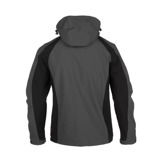 Softshell z kapturem TRYSTAN Antracytowy/Czarny - Herock