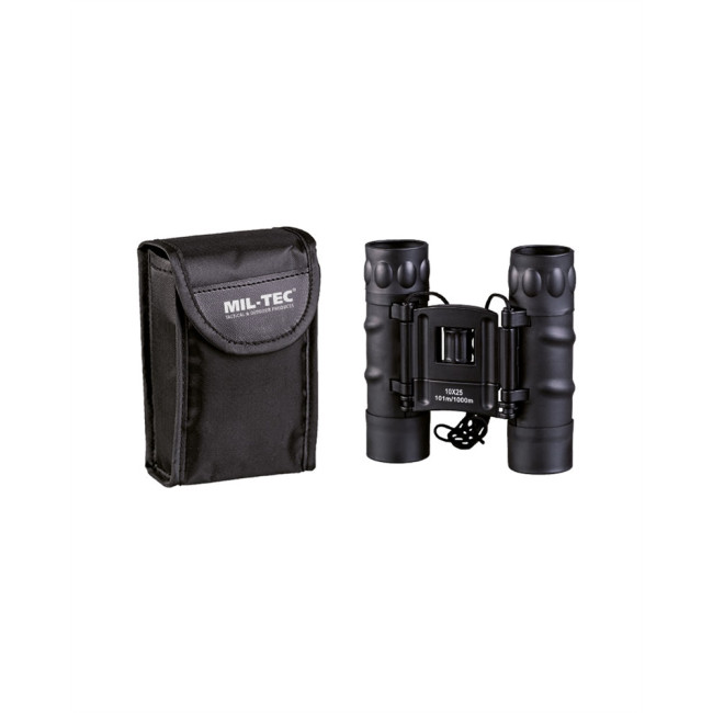 Faltbares 10x25 Fernglas Gen.II Schwarz - Miltec