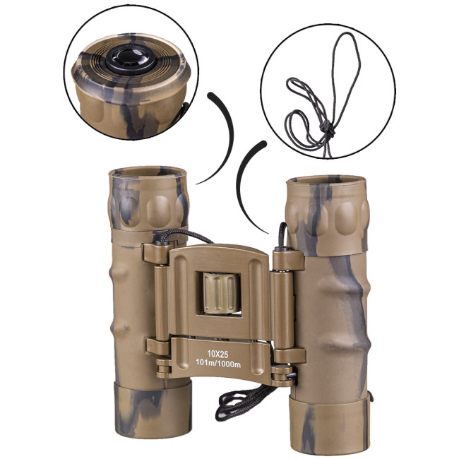 Jumelles 10x25 pliables Gen.II Désert - Miltec
