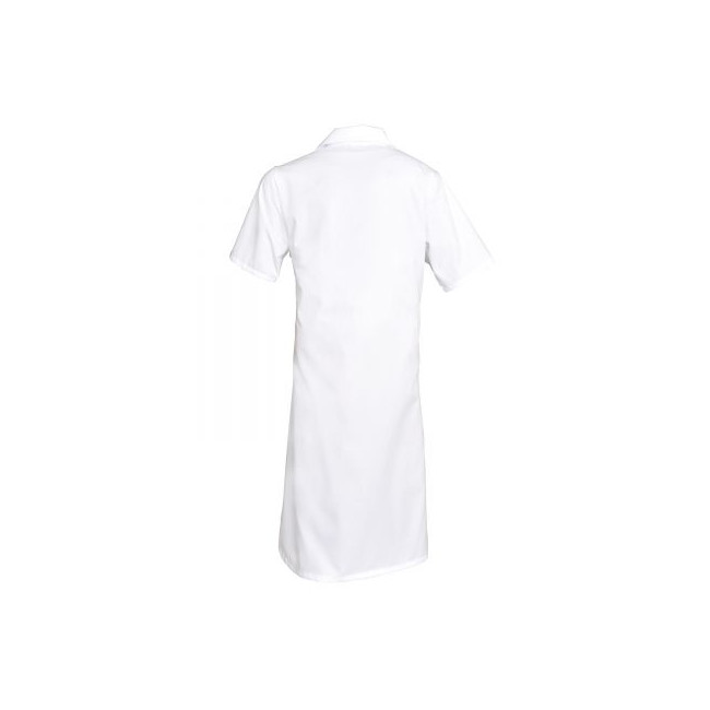 Blouse blanche pressions manches courtes - SNV