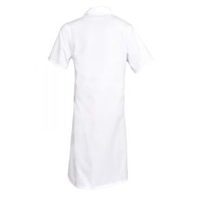 Blouse blanche pressions manches courtes - SNV