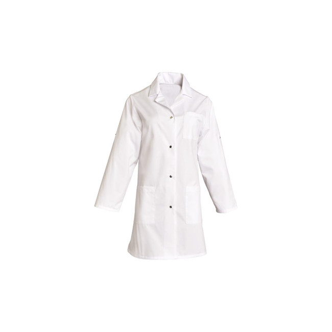 Tunique manches longues 100% coton BRITNEY Blanche - SNV