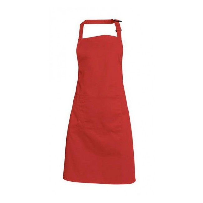 Tablier bavette ANDREA polycoton Rouge - SNV
