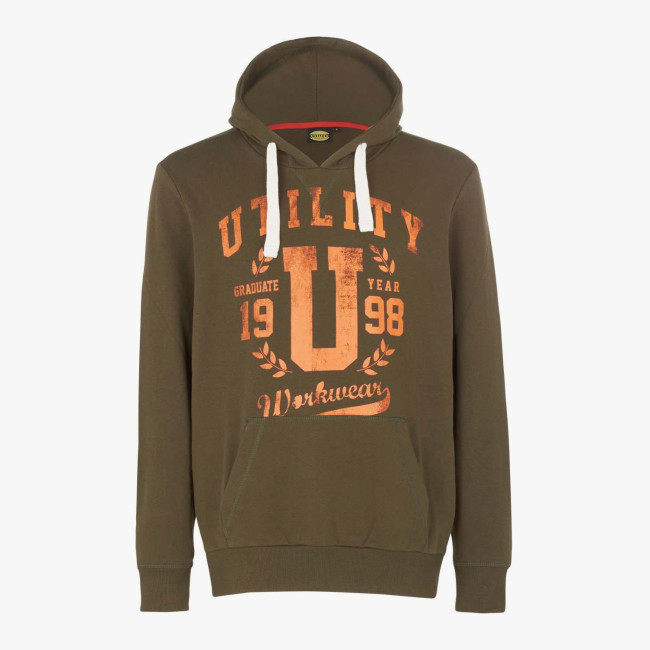 SWEATSHIRT HOOD GRAPHIC VERT MILITARY - Diadora