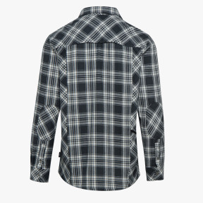 CHEMISE A CARREAUX FLANELLE SHIRT CHECK NOIR/OFF BLANC - Diadora