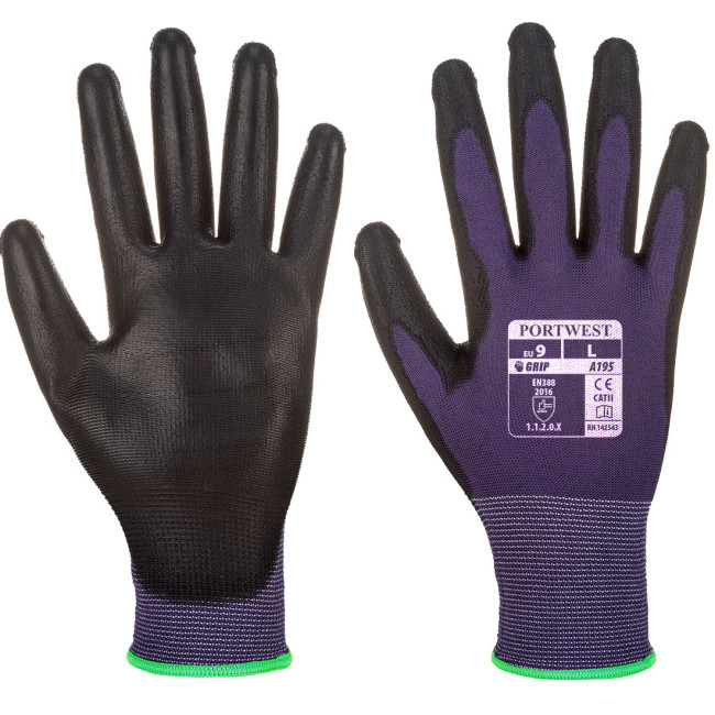 PU-beschichteter Handschuh A195 Touchscreen Violett - Portwest