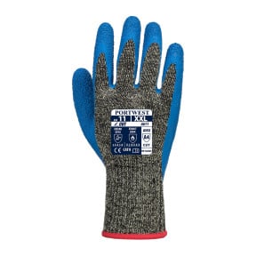 Aramid-Schnittschutzhandschuh Latex HR A611 Schwarz/Blau - Portwest