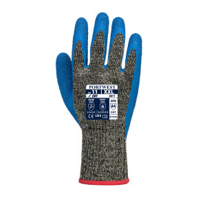 Gant Anticoupures Aramide latex HR A611 Noir/Bleu - Portwest