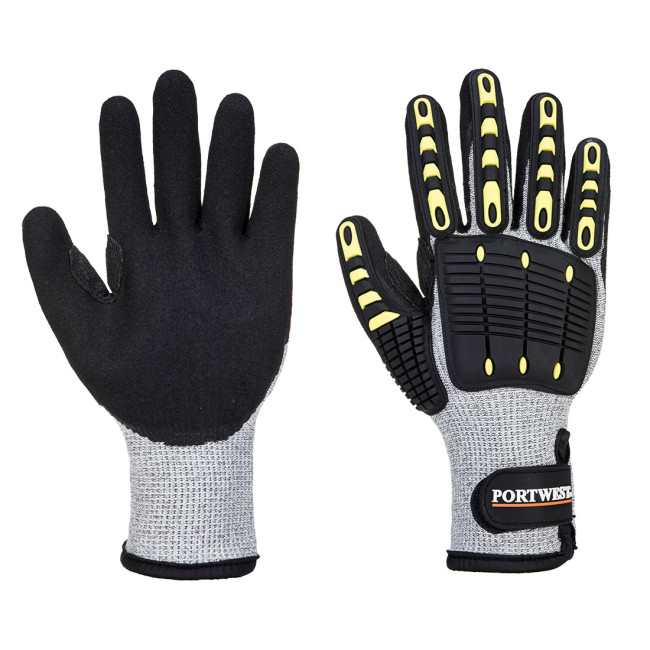 Gant Thermique Anti Impact et Anticoupure C A729 Gris/Noir - Portwest