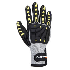 Thermo-Schnittschutzhandschuh mit Aufprallschutz C A729 Grau/Schwarz - Portwest