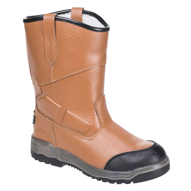 Gevoerde werklaars RIGGER Pro Steelite S3 SRC Bruin - Portwest
