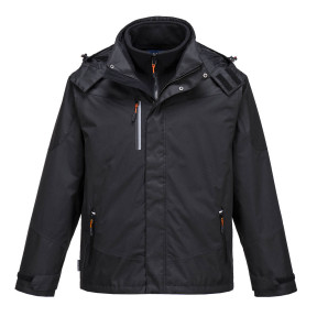 3-in-1 parka afneembare fleece waterdicht en ademend S553 Zwart - Portwest