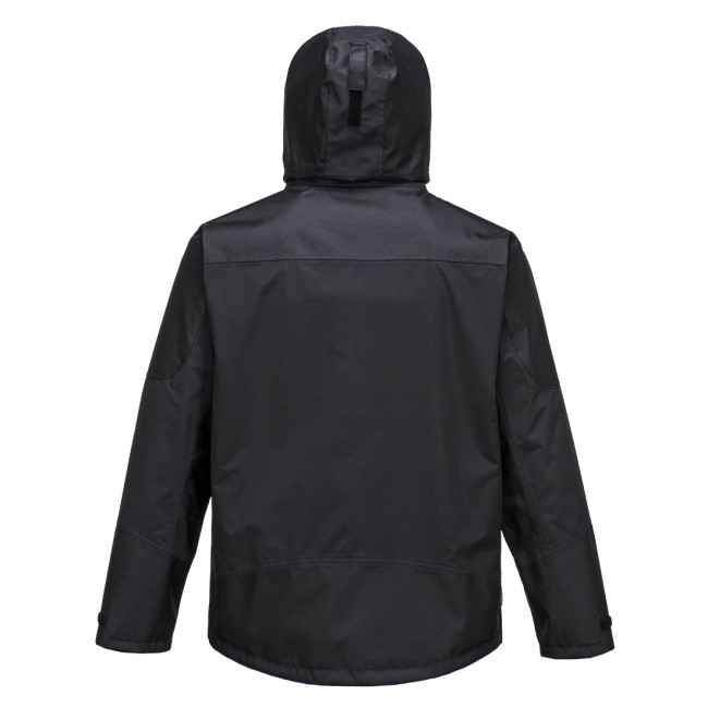 3-in-1 Parka mit abnehmbarem Fleece, wasserdicht und atmungsaktiv S553 Schwarz - Portwest
