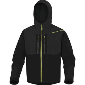 KURTKA SOFTSHELL POLIESTER ELASTAN 3 WARSTWY LAMINOWANE Czarna/Żółta - DELTA PLUS