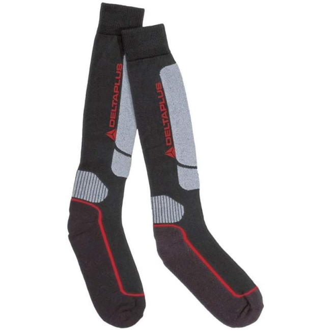 CHAUSSETTES ANTISTATIQUES ET ANTIBACTÉRIENNES Noir/Gris - DELTA PLUS CHAUSSETTES ANTISTATIQUES ET ANTIBACTÉRIENNES Noir/Gris - DELTA PLUS