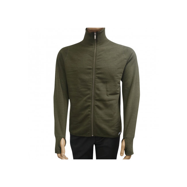 Artica Trek 400gm2 Merinowolle Jacke in Grün - Patrol Équipements