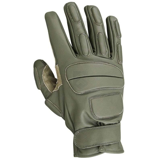 Gants d'intervention cuir Vert - CityGuard
