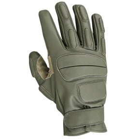 Gants d'intervention cuir Vert - CityGuard